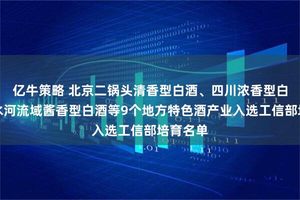 亿牛策略 北京二锅头清香型白酒、四川浓香型白酒、赤水河流域酱香型白酒等9个地方特色酒产业入选工信部培育名单