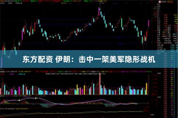 东方配资 伊朗:击中一架美军隐形战机